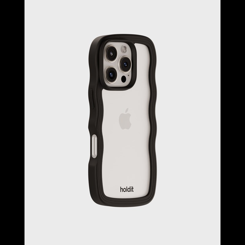 Holdit Mobilfodral Wavy Svart Iphone 16 Pro 3
