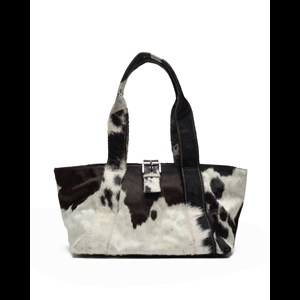 Núnoo Shopper Maxi Black Dots Hvid/sort