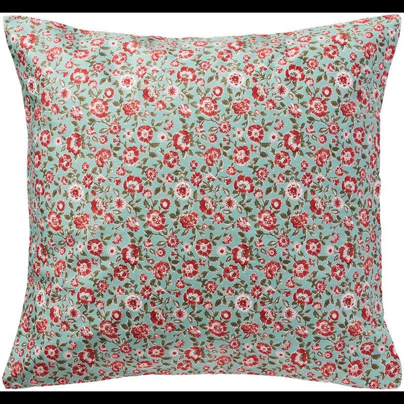 Ib Laursen Kuddöverdrag Blå med blomma 1