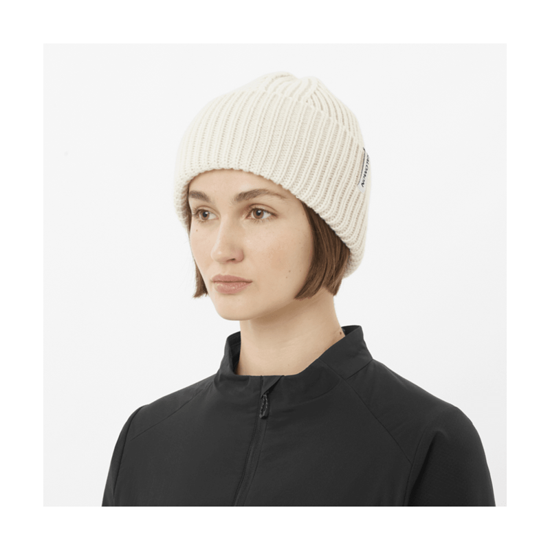 Salomon Hue Snowbird Beanie Off Hvid 2