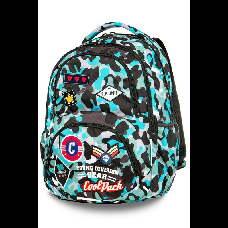 Coolpack Skoletaske Dart Blå camuflage 1