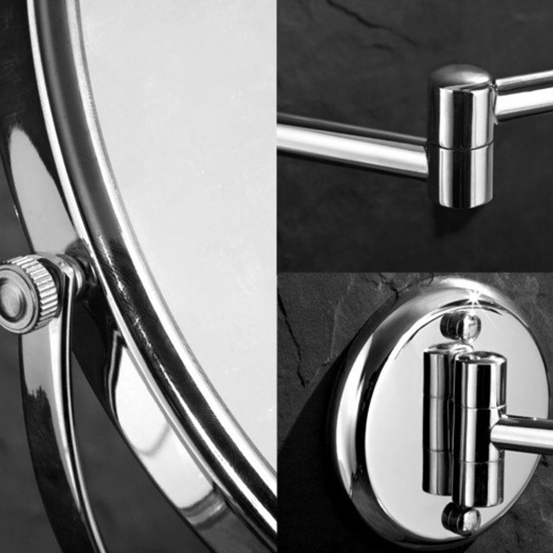 UNIQ Väggspegel med 10X förstoring Silver 4