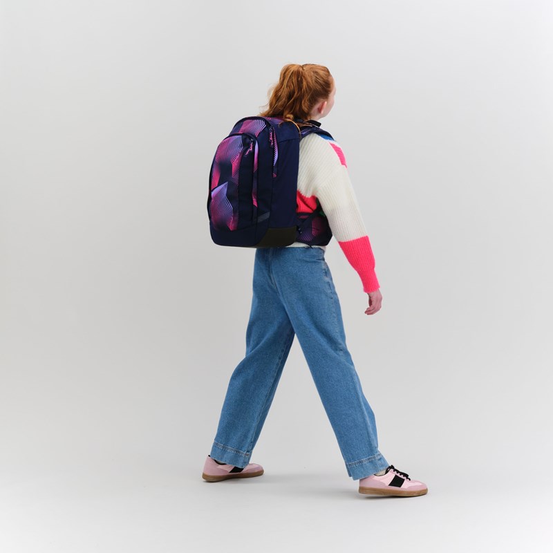 Satch Skoletaske Air Seismic Pink Pink mønstret 9