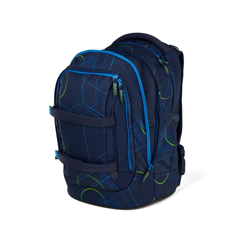 Satch Skolväska Pack Blue Tech Blå/Grön 8