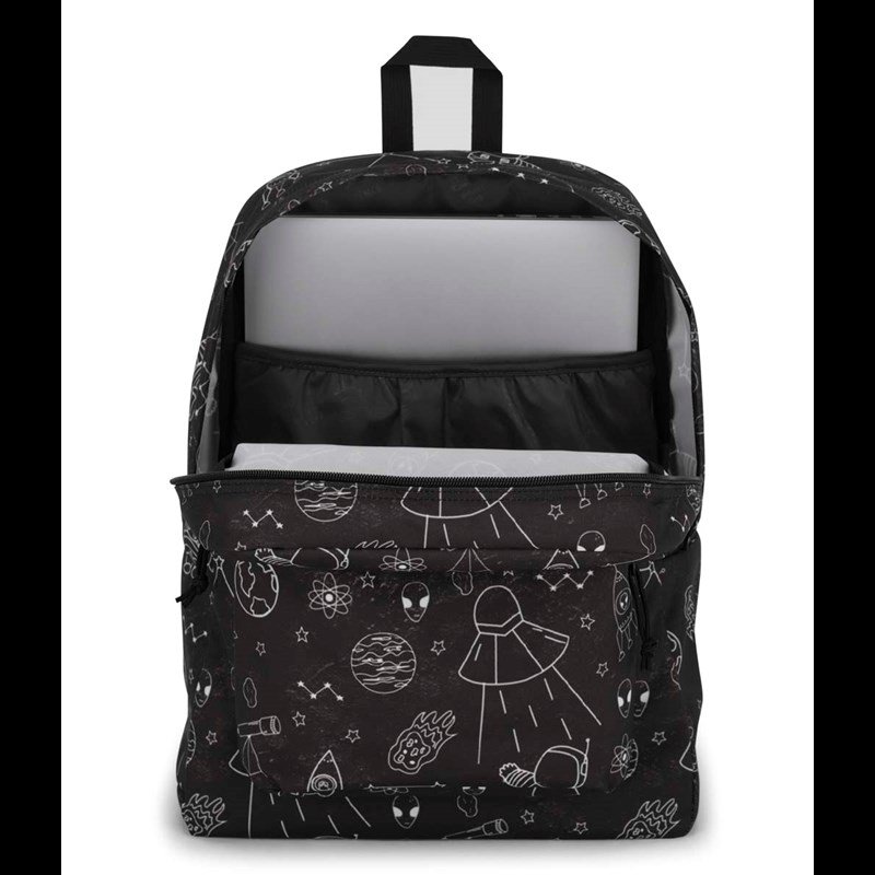 JanSport Rygsæk Superbreak Plus Sort m/mønster 15" 4