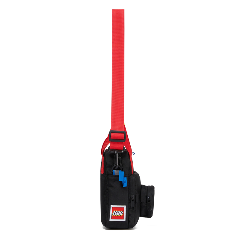 LEGO Bags Crossbody Brick 1x1 Svart/Röd 4