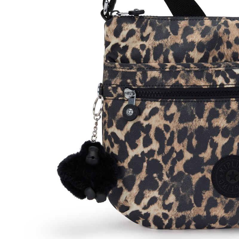 Kipling Crossbody Väska Arto Leopard 5