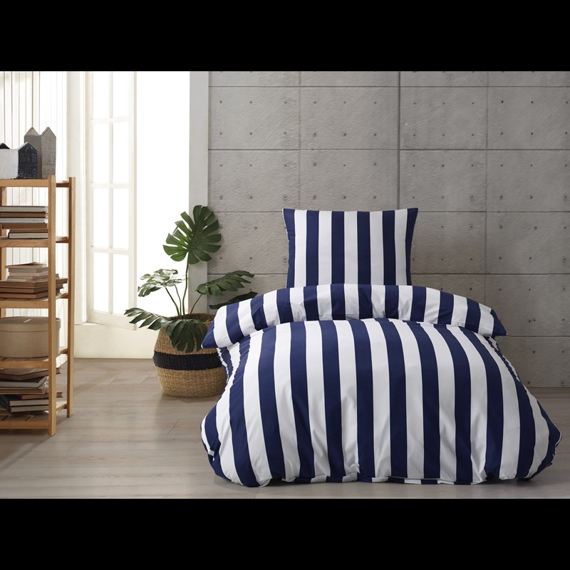 bySKAGEN Sengetøj Rikke Hvid/Navy 140x200 3