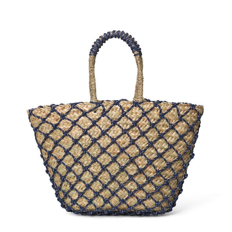 DAY ET Shopper Day Cord & Straw Blå 1