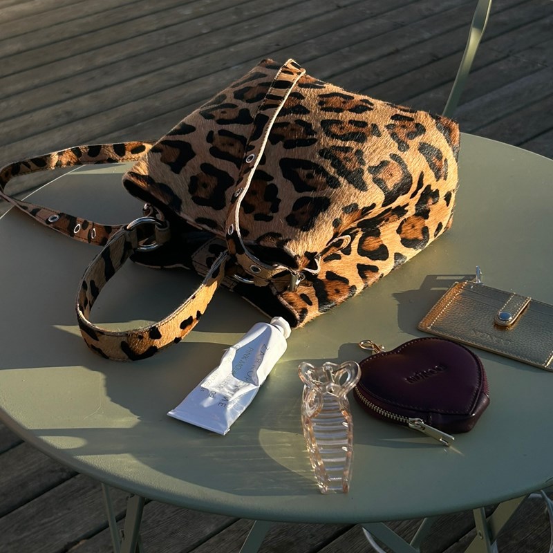 Núnoo Handväska Small Chiara Leopard 2