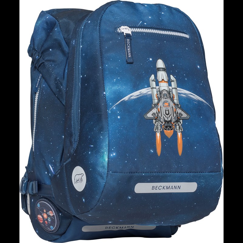 Beckmann Skolväska Classic Maxi Space Blå med rymd 7