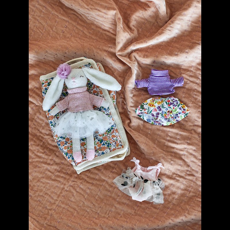 Bloomingville Docka Milly Lila/vit/rosa 2