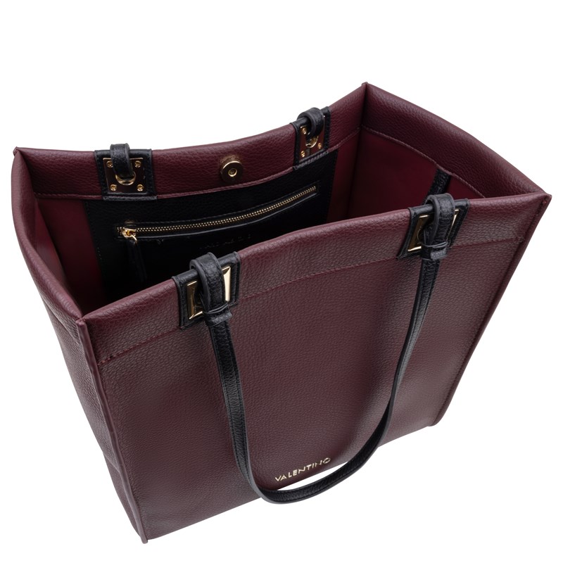 Valentino Bags Shopper Post Re  Bordeaux m/svart 5