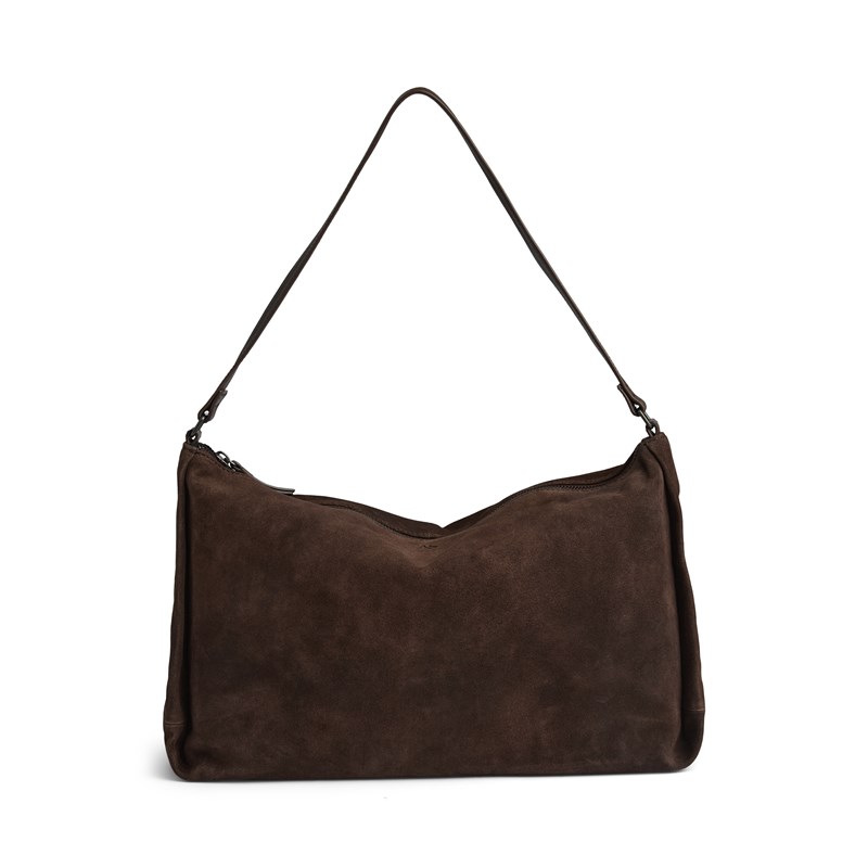 MARKBERG Skuldertaske Claudiambg Suede M. Brun 1