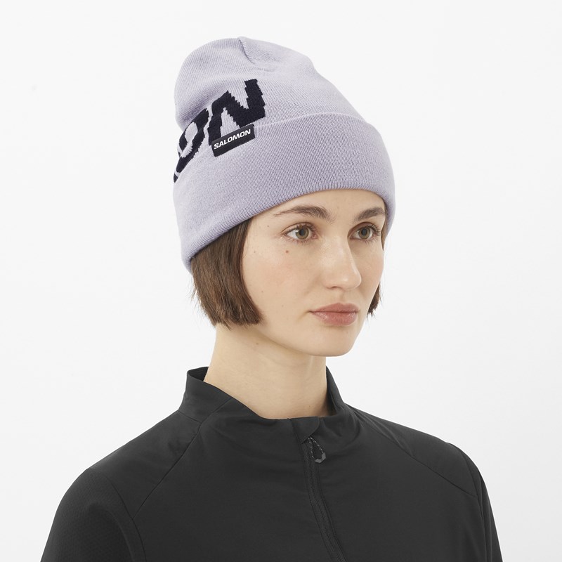 Salomon Hue Hermitage Beanie Lilla 3