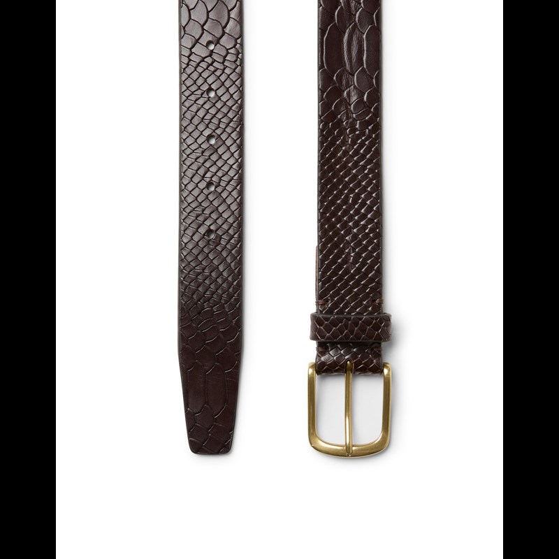 Saddler Læderbælte Luca M. Brun 85 Cm 2