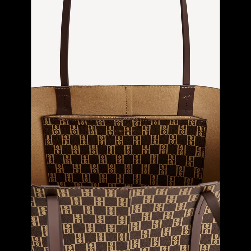By Malene Birger Shopper Abigail Monogram Brun 3
