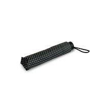 Aries Travel Paraply Regular Svart m. Vita prickar