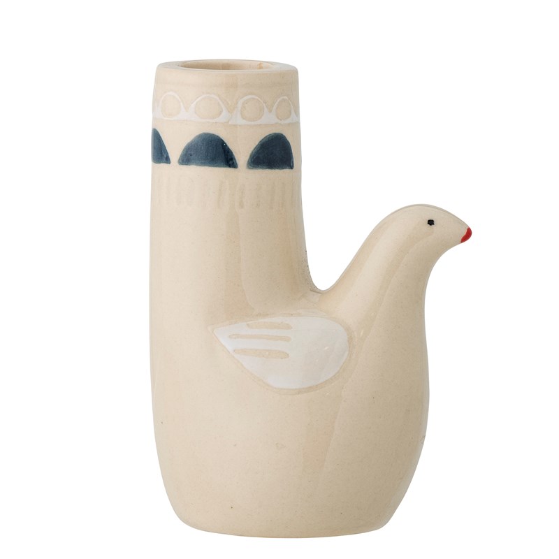 Bloomingville Ljusstake Trudy Beige rutig 3