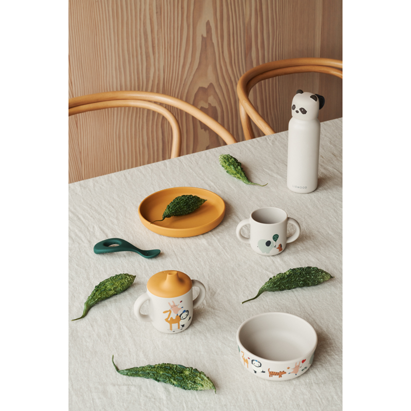 LIEWOOD Dricksflaska Falk Panda Creme 5