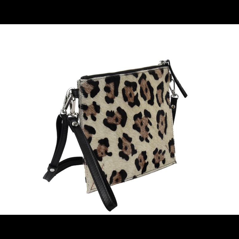 Adax Combi clutch Randi Molino Grå/leopard 2