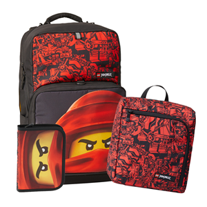 LEGO Bags Skoletaskesæt Optimo+ Ninjago  Rød