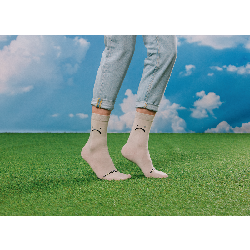 Eat My Socks Strømper Monday Friday 2-pak Grå/gul 5