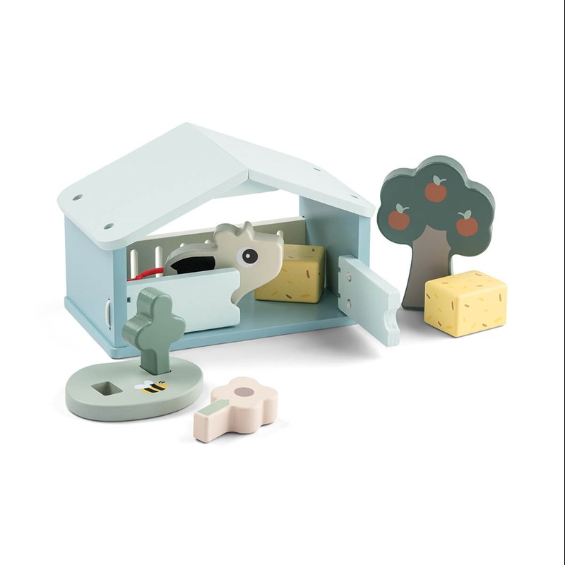 Done By Deer Lekställ Tiny Farm Dotti Blå 3