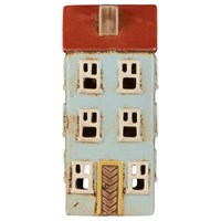 Ib Laursen Ljusstake Hus Nyhavn Beige/blå 1