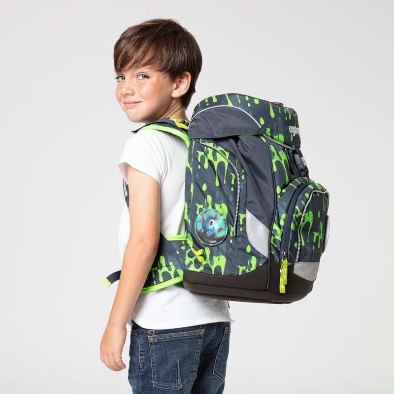 Ergobag Skoletaskesæt Pack Grå/grøn 7