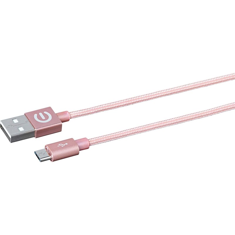 Estuff MicroUSB Cable 1m, Allure Rosa