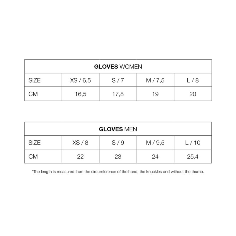 MARKBERG Damehandske Helly Sort/grå Str 8,5 4