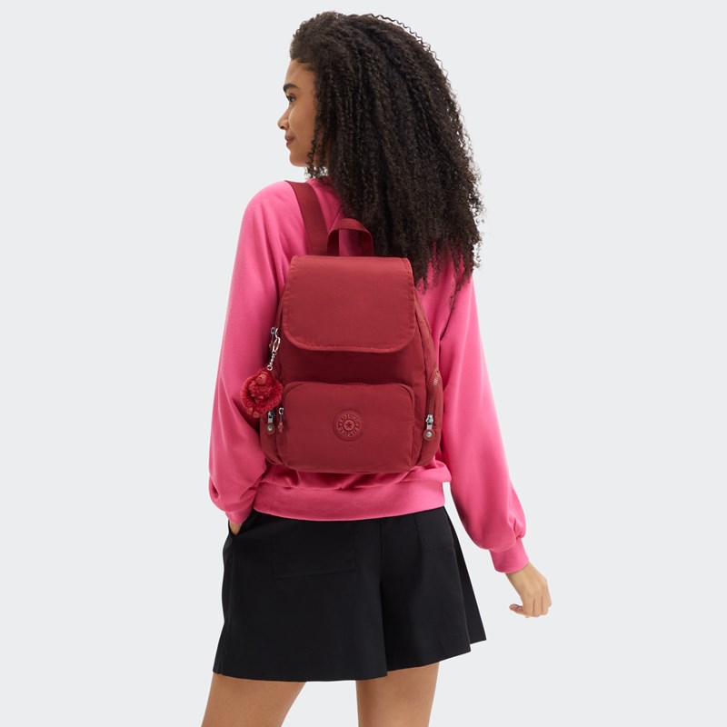 Kipling Ryggsäck City Zip S Röd 2