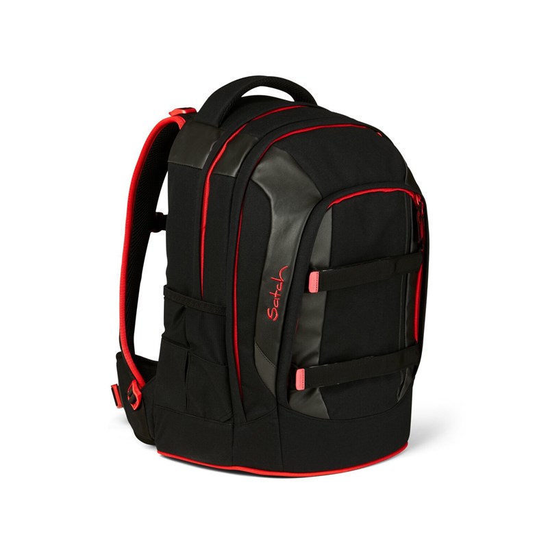 Satch Skoletaske Pack Fire Phantom Sort/Rød 2
