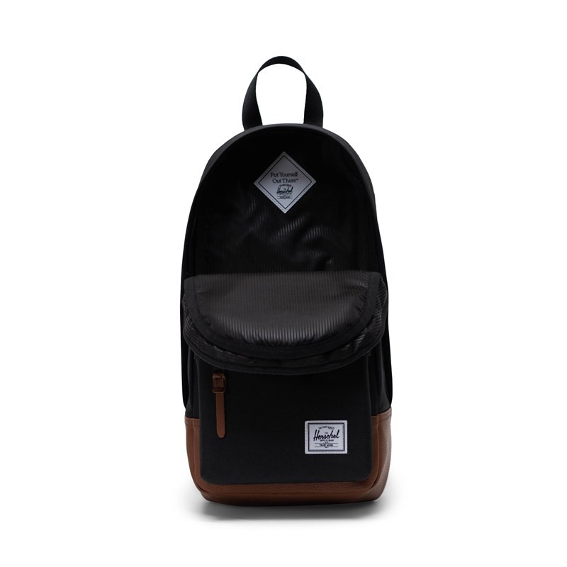 Herschel Sling Bag Heritage Svart/Brun 5