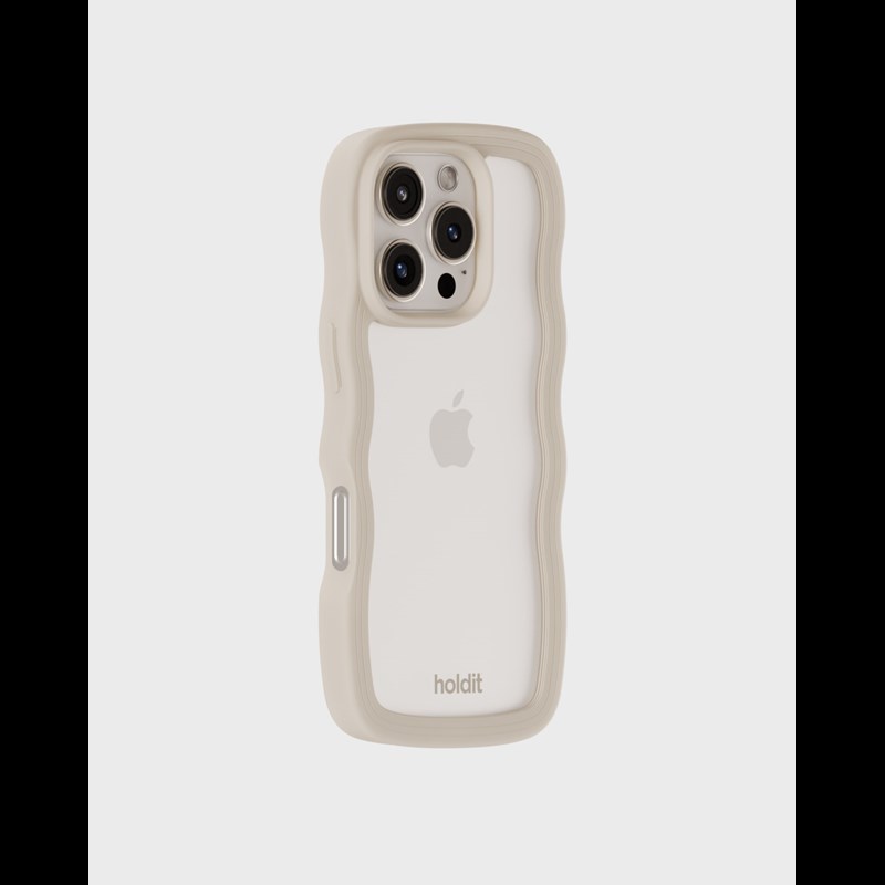 Holdit Mobilfodral Wavy Beige Iphone 16 Pro 3