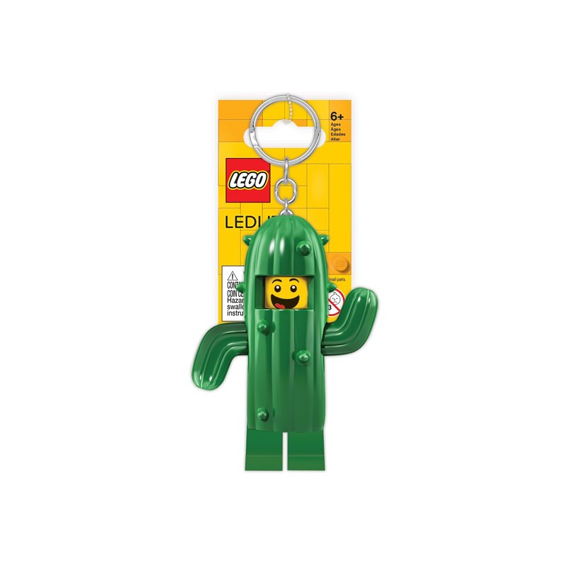 LEGO Bags Nøglering m/lys Cactus Boy Grøn/sort 3