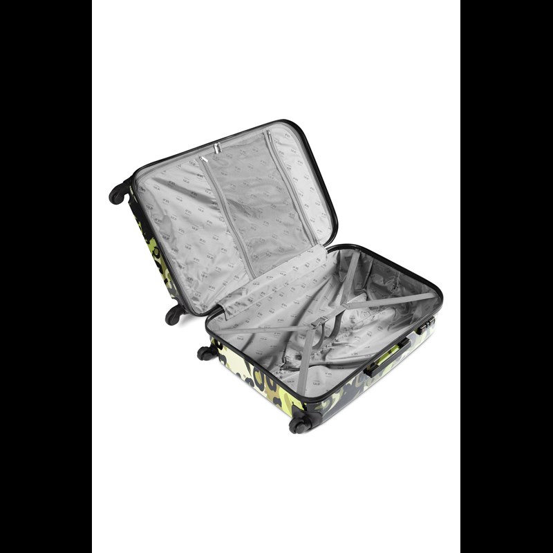 Aries Travel Kuffert Barcelona Grøn mønster 75 Cm 4