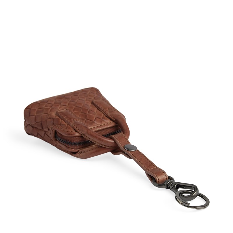 MARKBERG Bag Charm Amayambg Weave Cognac 5