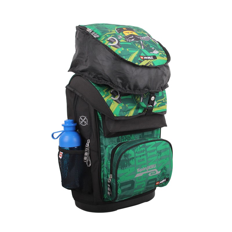 LEGO Bags Skoletaske Maxi Ninjago Grøn mønster 3