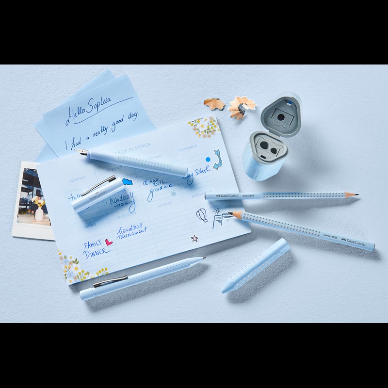 Faber-Castell Jumbo Grip Trio Ljusblå 2