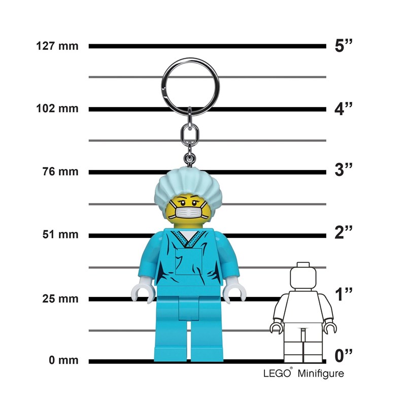 LEGO Bags Nøglering m/LED lys Kirug Turkis 3