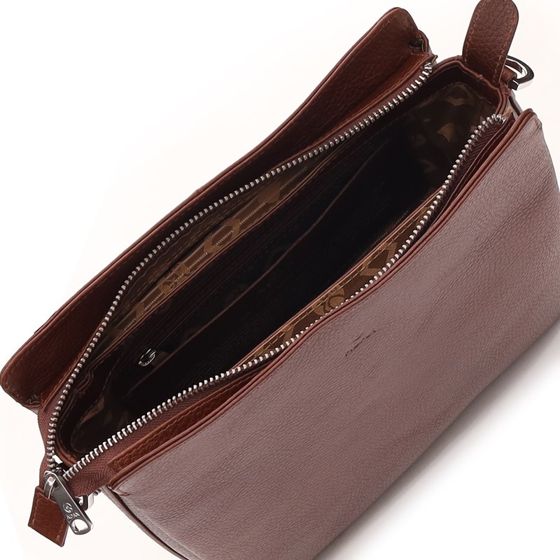 Adax Skuldertaske Ellinor Cormorano Mocca Brun 3