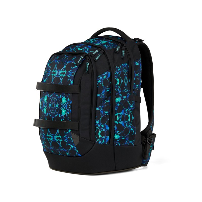Satch Skolväska Pack Caleido Blue Svart/Turkos 7