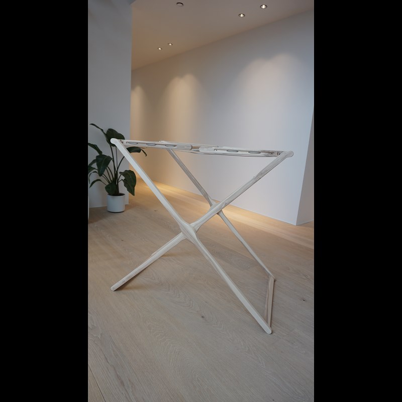 micare Torkställning Massiv ask Brun/beige 4