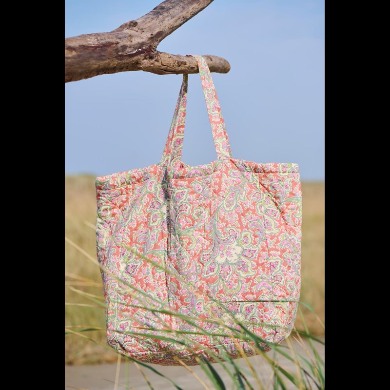 Ib Laursen Shopper Quiltet Grön/Orange 2