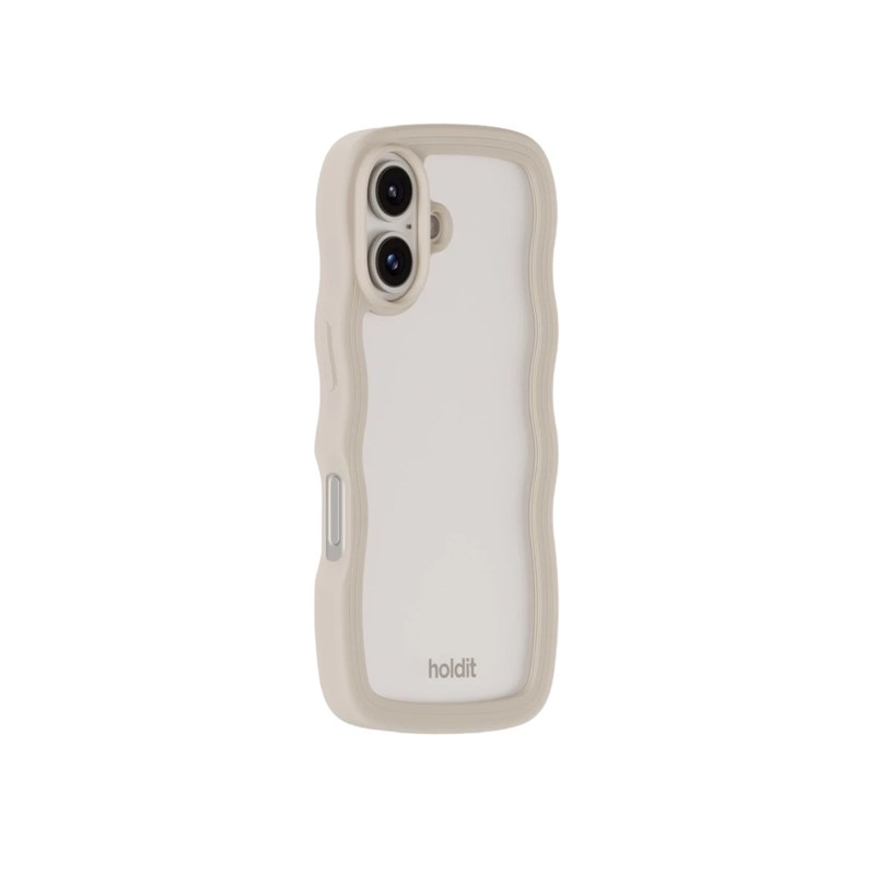 Holdit Mobilcover Wavy Beige Iphone 16 3