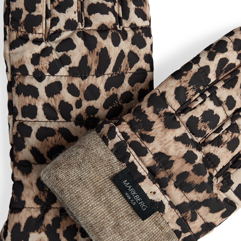 MARKBERG Damehandske Alberte Leopard Str 7 4