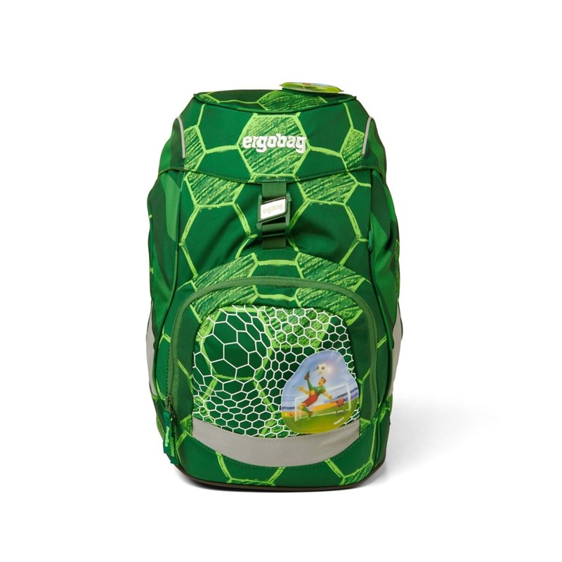 Ergobag Skoletaske Prime Eco Hero Grøn mønster 1