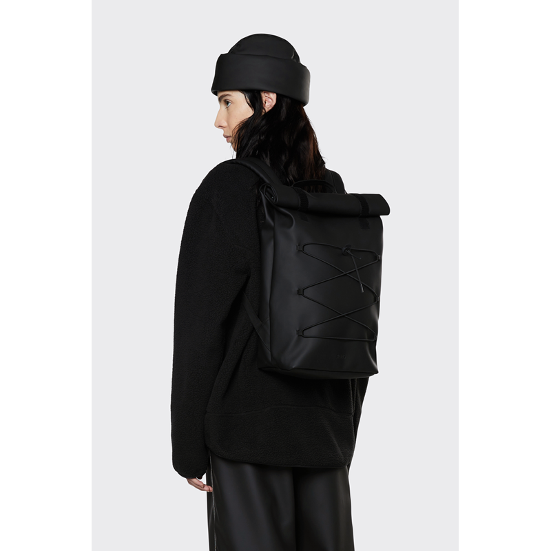 RAINS Rygsæk Velcro Rolltop Backpack Sort 15" 8